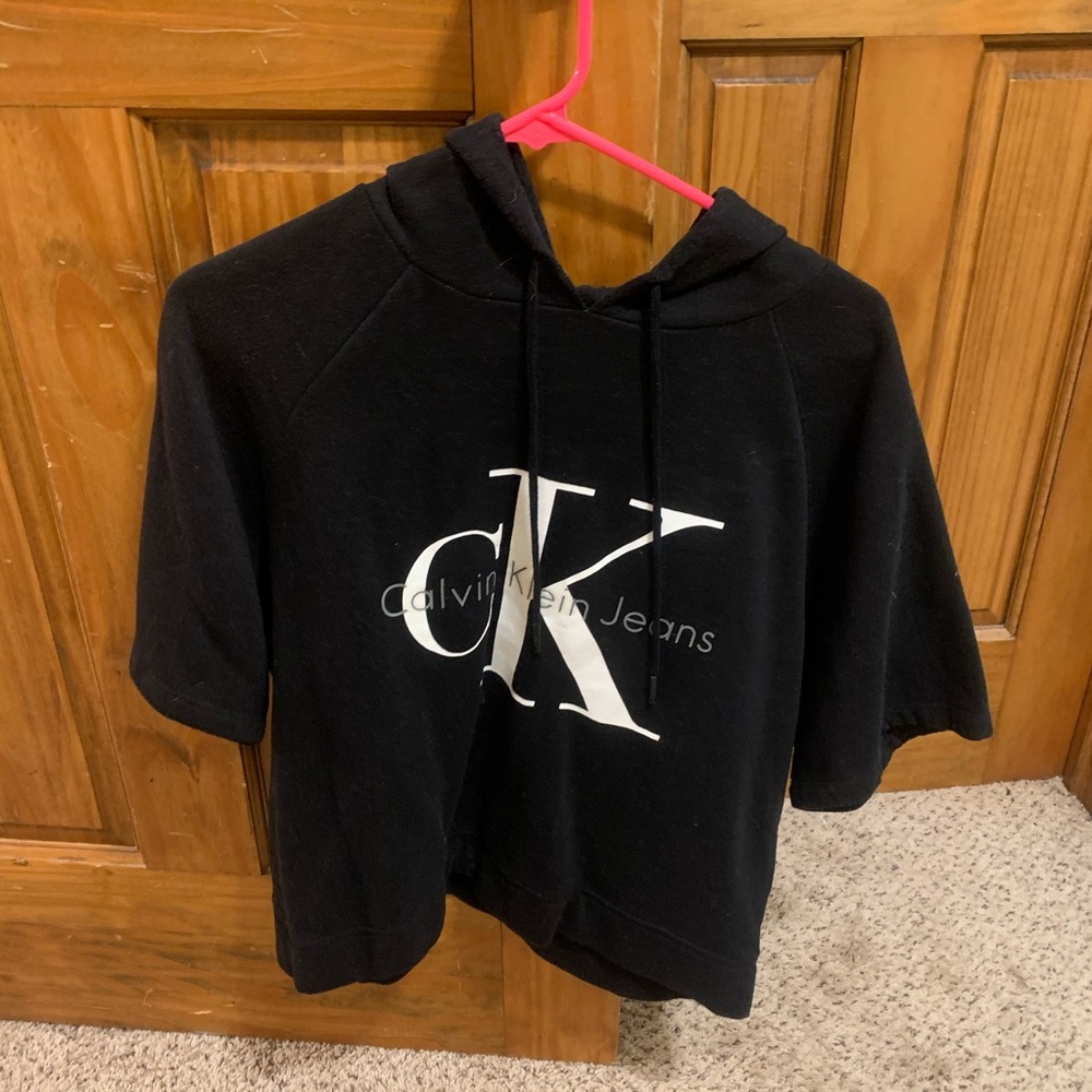 Calvin Klein cut off crop sweatshirt